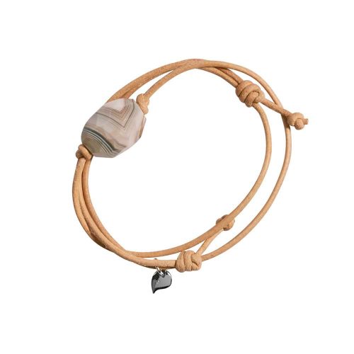 Banded Agate Pebble Bracelet