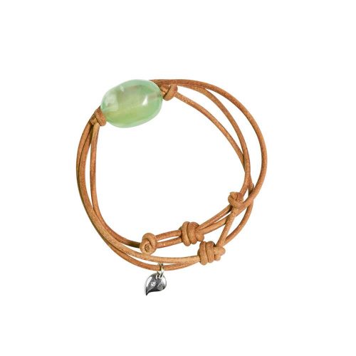 Prehnite Pebble Bracelet