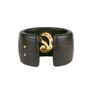 Ebony and Gold Paisley Bracelet - Image 2