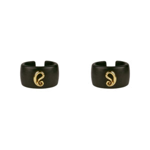 Ebony and Gold Paisley Bracelet - Image 4