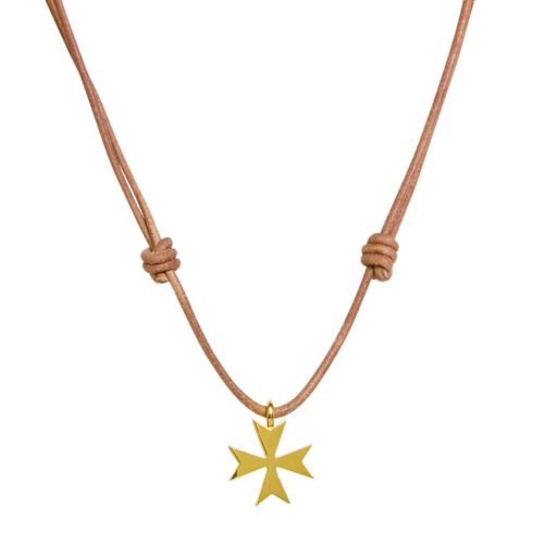 Maltese Cross In Yellow Gold